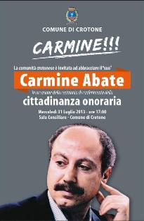 il "crotonese" Carmine Abate