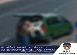 Un fotogramma della videocamera di sorveglianza