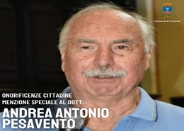 Il dott. Andrea Antonio Pesavento