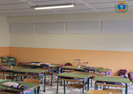 L'aula con correzione acustica