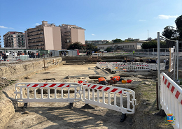 Il cantiere dell'area "Gravina"