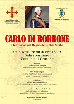 Convegno su Carlo di Borbone